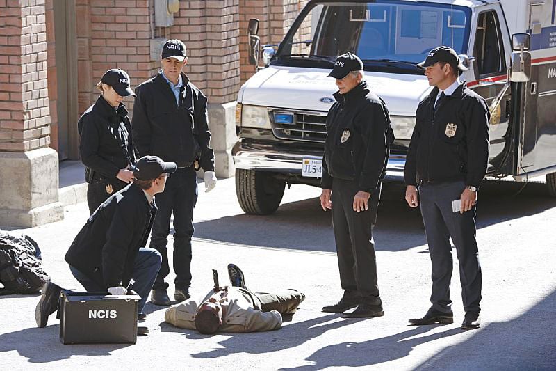 Fotoğraf Sean Murray, Brian Dietzen, Emily Wickersham, Michael Weatherly, Mark Harmon