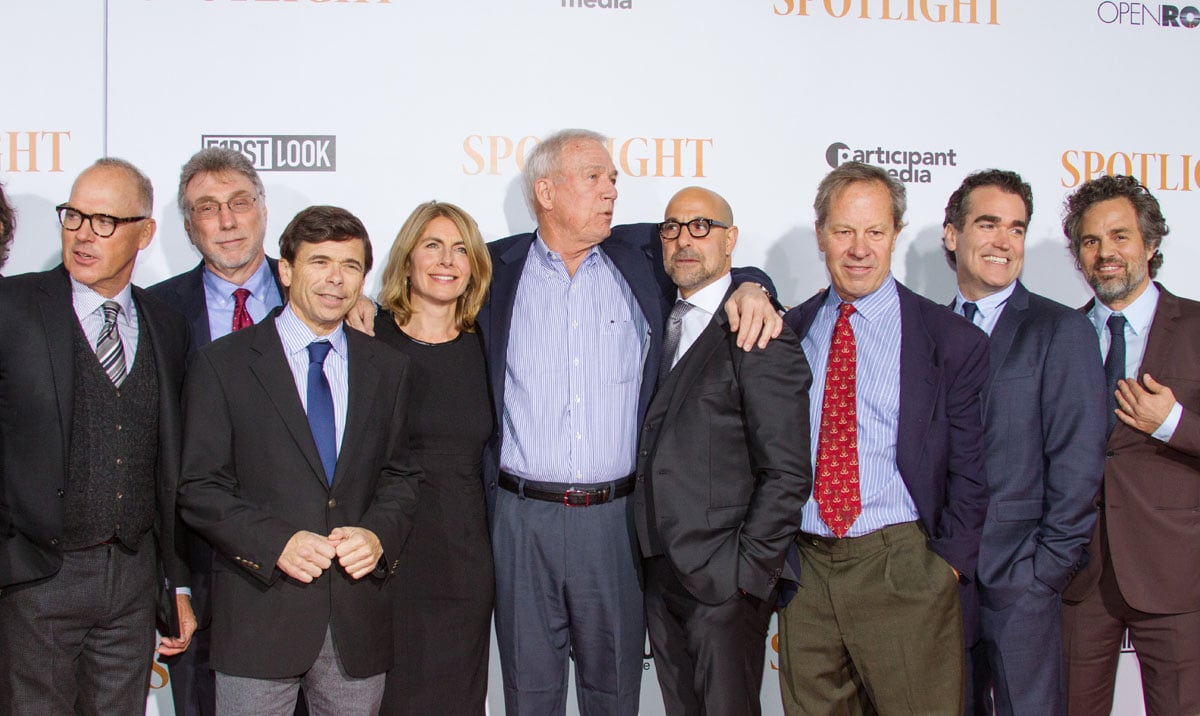 Spotlight : Vignette (magazine) Michael Keaton, Stanley Tucci, Mark Ruffalo, Brian d'Arcy James