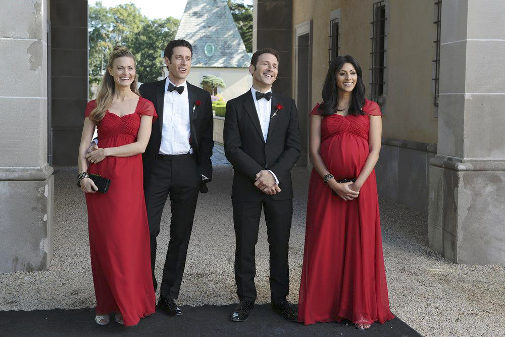 Royal Pains : Fotoğraf Brooke d'Orsay, Reshma Shetty, Paulo Costanzo, Mark Feuerstein