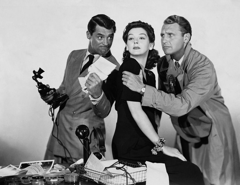 Cuma Kızı : Fotoğraf Ralph Bellamy, Cary Grant, Rosalind Russell