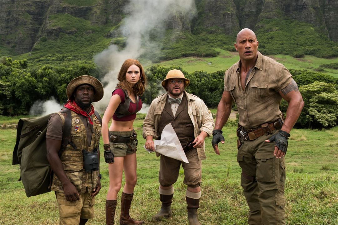 Jumanji: Vahşi Orman : Fotoğraf Dwayne Johnson, Kevin Hart, Jack Black, Karen Gillan