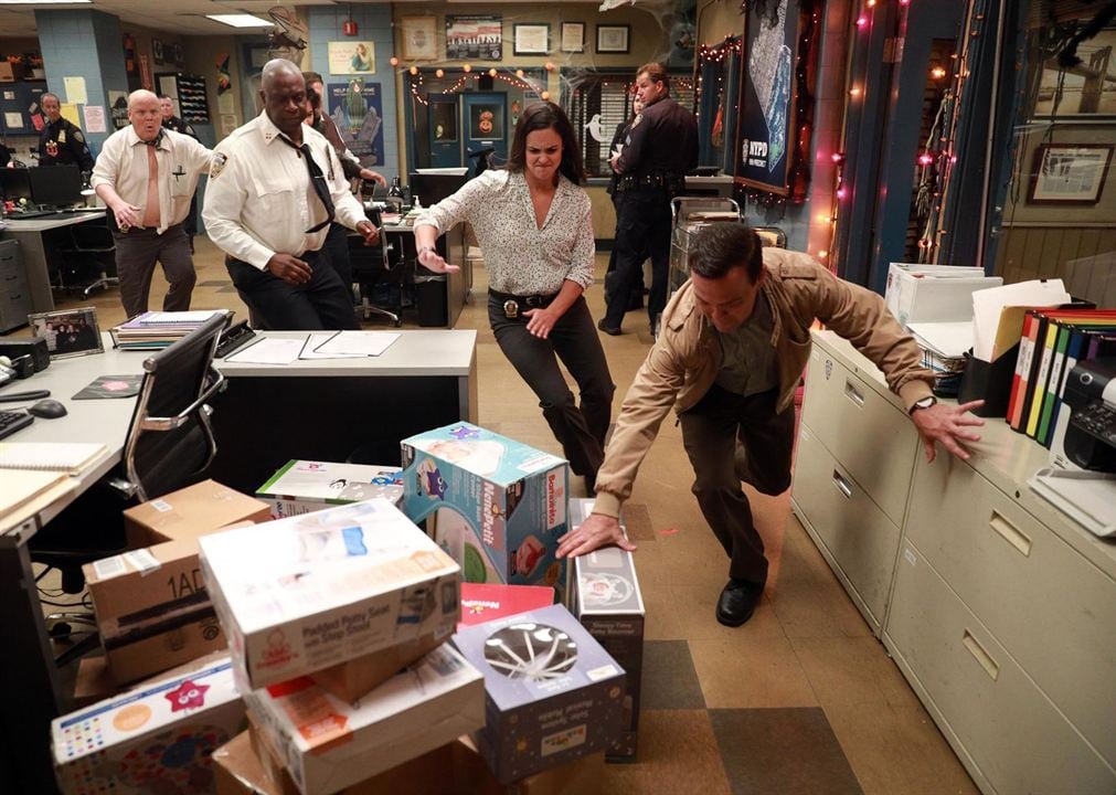 Brooklyn Nine-Nine : Fotoğraf Joe Lo Truglio, Melissa Fumero, Andre Braugher