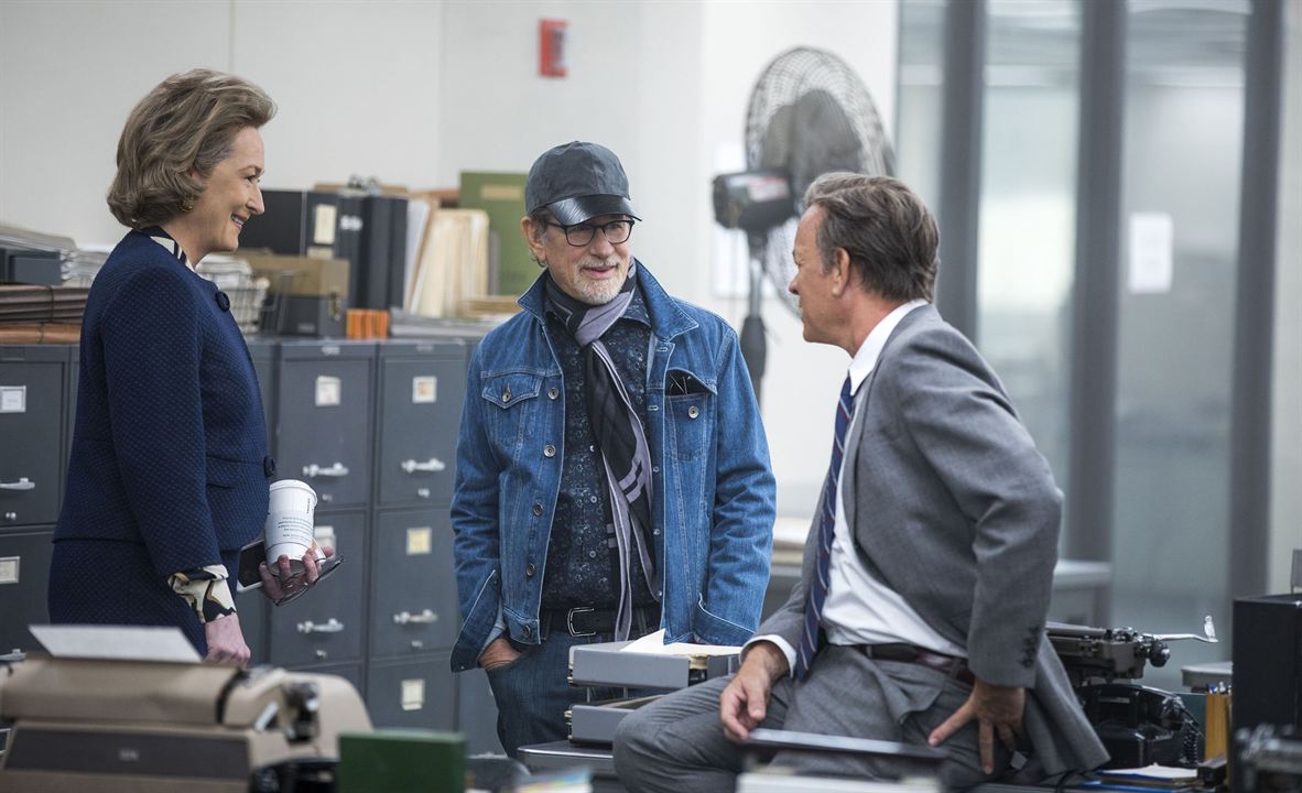 The Post : Fotoğraf Tom Hanks, Steven Spielberg, Meryl Streep