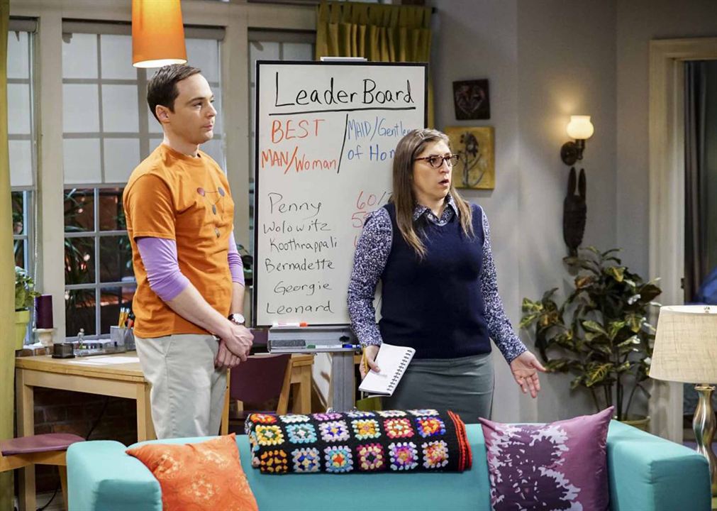 The Big Bang Theory : Afiş Jim Parsons, Mayim Bialik