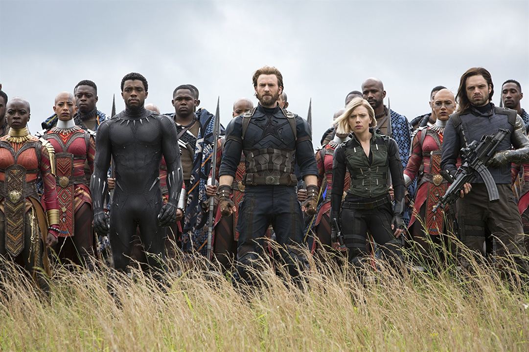 Avengers: Sonsuzluk Savaşı : Fotoğraf Chris Evans, Sebastian Stan, Chadwick Boseman, Danai Gurira, Scarlett Johansson