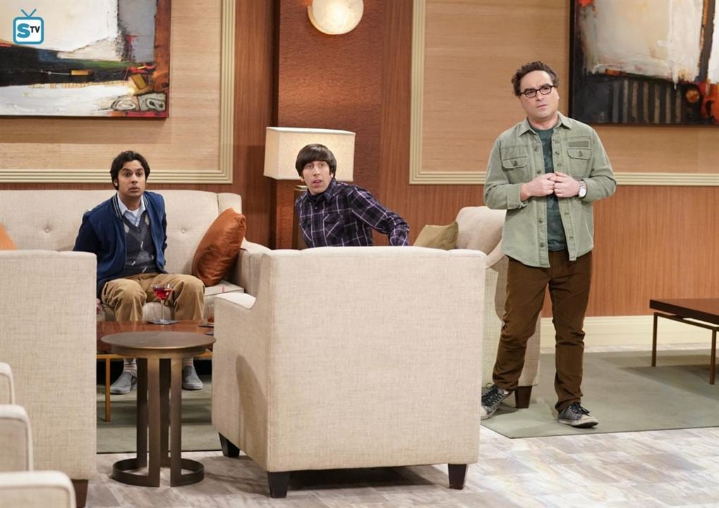 The Big Bang Theory : Afiş Johnny Galecki, Simon Helberg, Kunal Nayyar