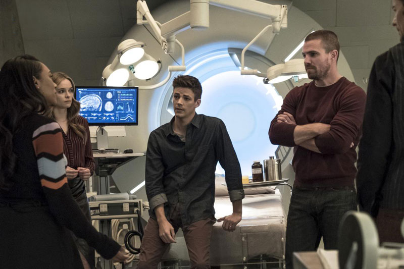 Fotoğraf Stephen Amell, Candice Patton, Grant Gustin, Danielle Panabaker