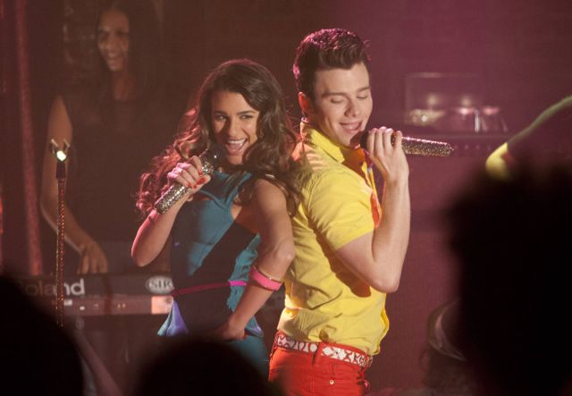 Glee : Fotoğraf Lea Michele, Chris Colfer