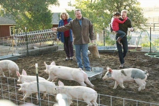 Fotoğraf Jesse Tyler Ferguson, Celia Weston, Eric Stonestreet, Aubrey Anderson-Emmons