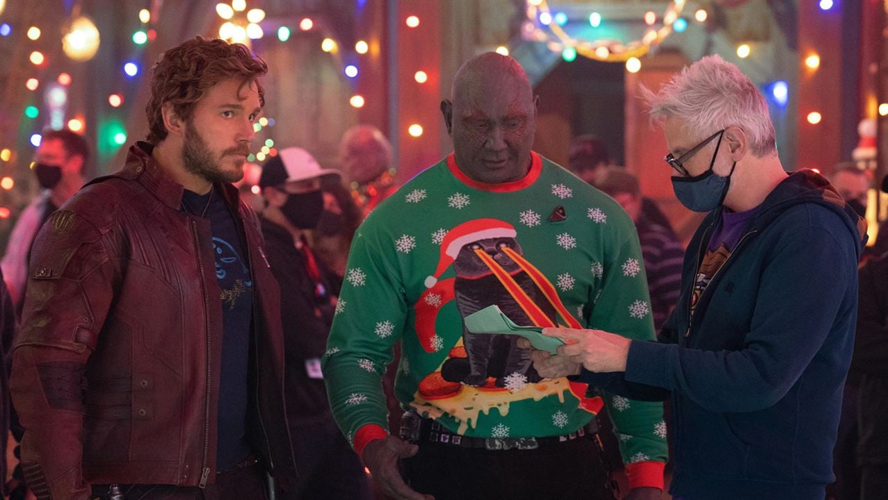 The Guardians Of The Galaxy Holiday Special : Fotograf Chris Pratt, Dave Bautista, James Gunn