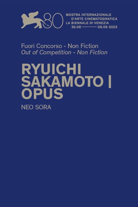 Ryuichi Sakamoto Opus : Afiş