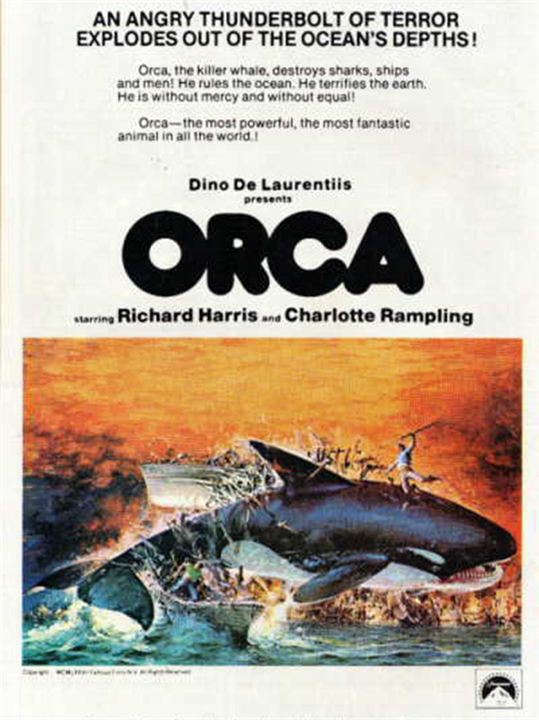 Orca / Katil Balina : Afiş